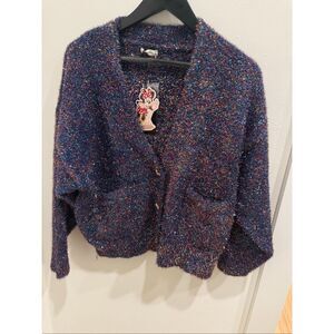 Disney For Macy's Women's Fuzzy Minnie Majorette Cardigan Multicolor Medium NWT